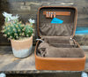 WL Tan Cowhide and Leather Jewelry Case