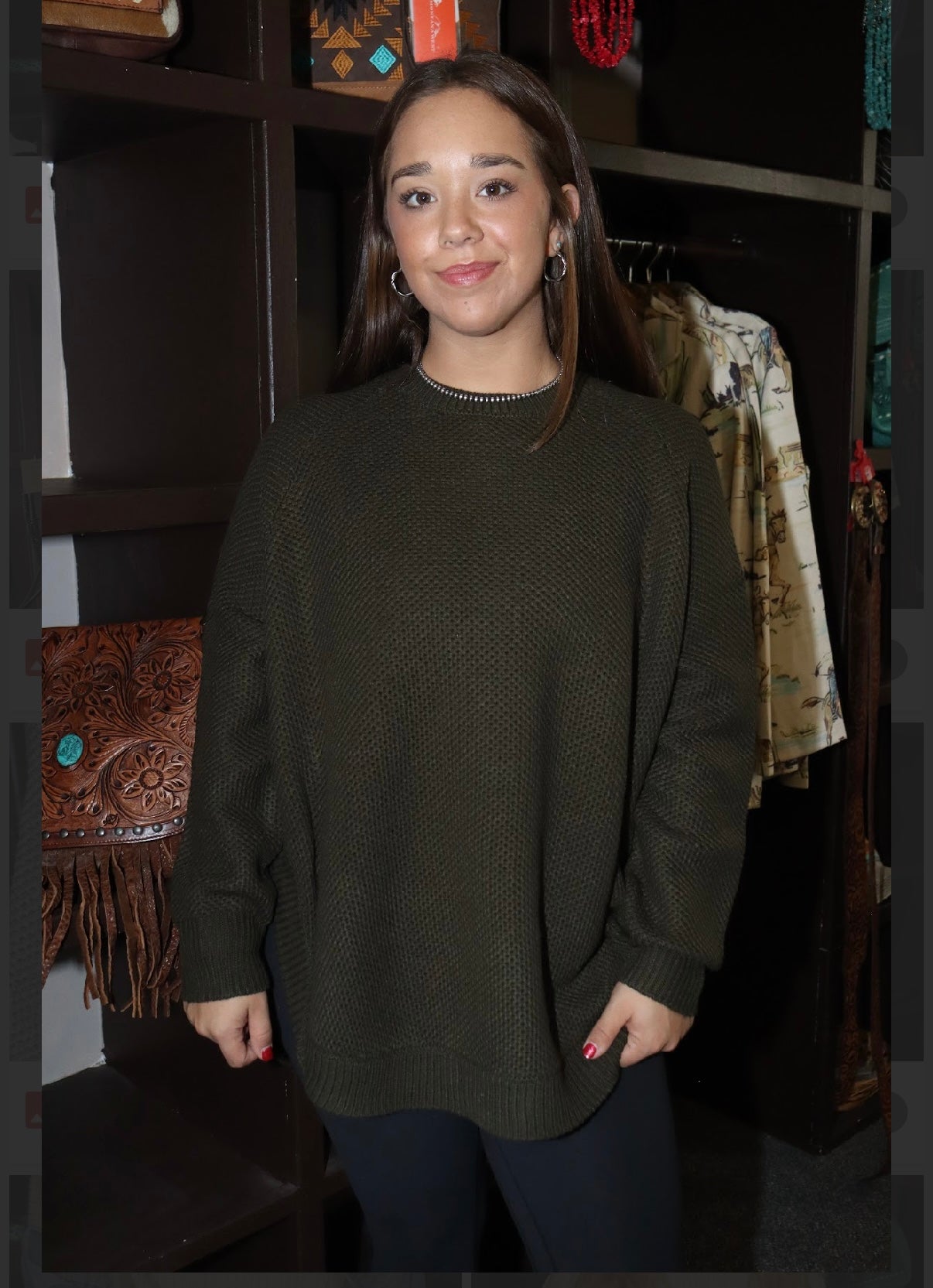 CR Olive Buffalo Sweater