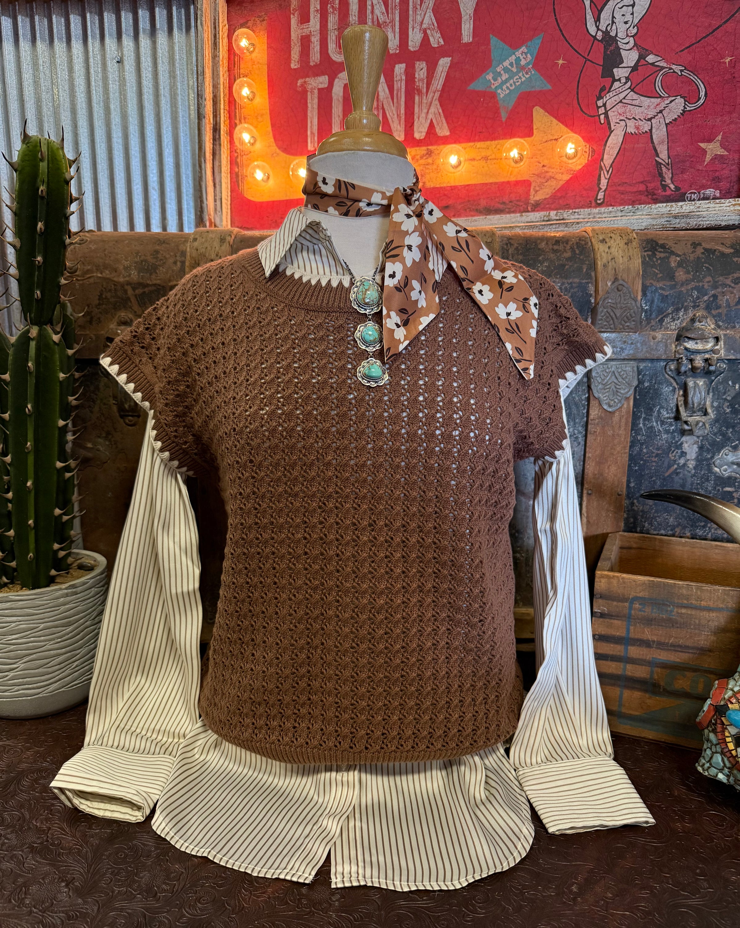 BP Brown Sweater Vest