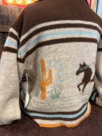 BR Oatmeal Western Zip Up