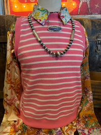 TB Pink Stripe Sleeveless