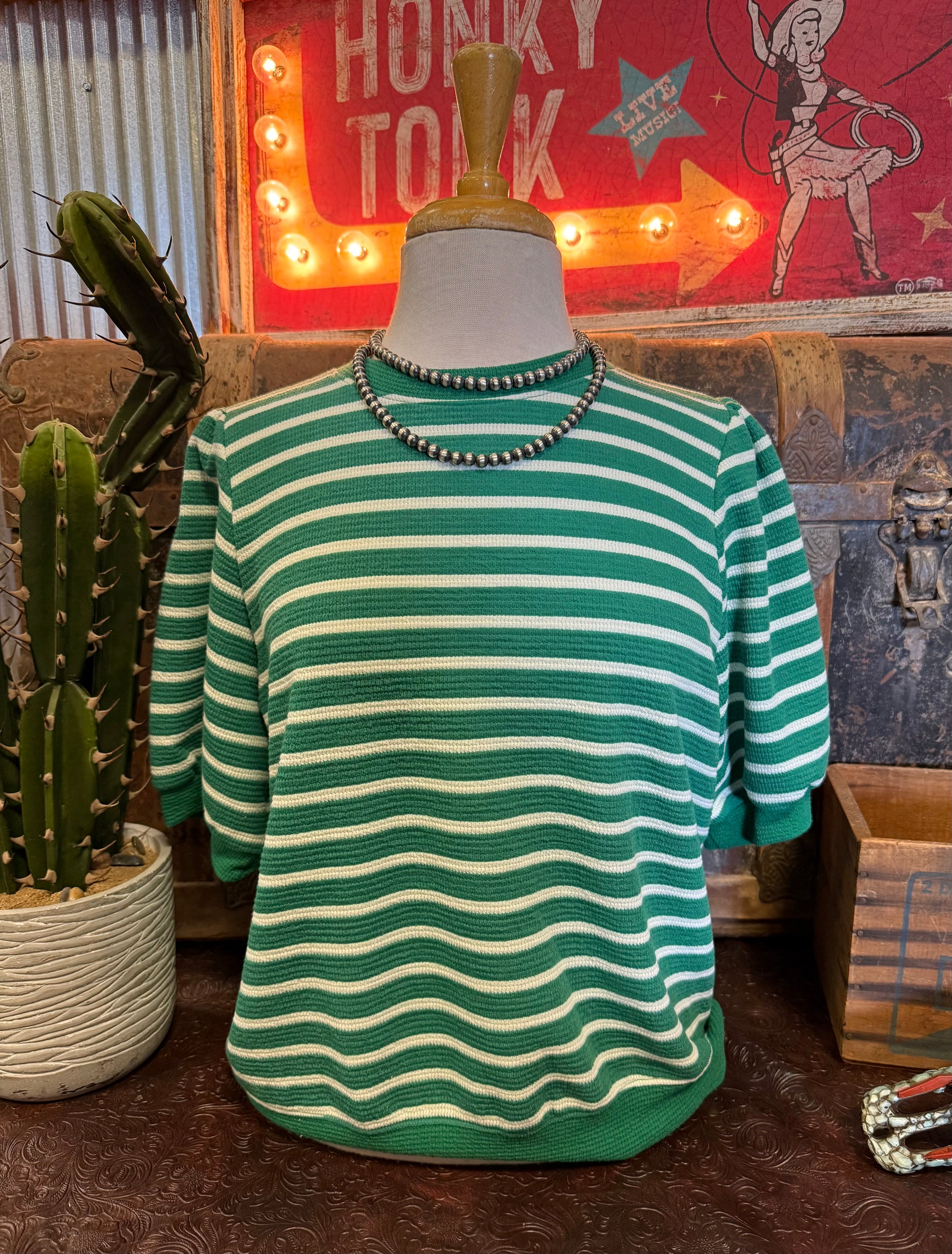 TB Green Stripe SS
