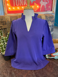 JD Purple V-Neck