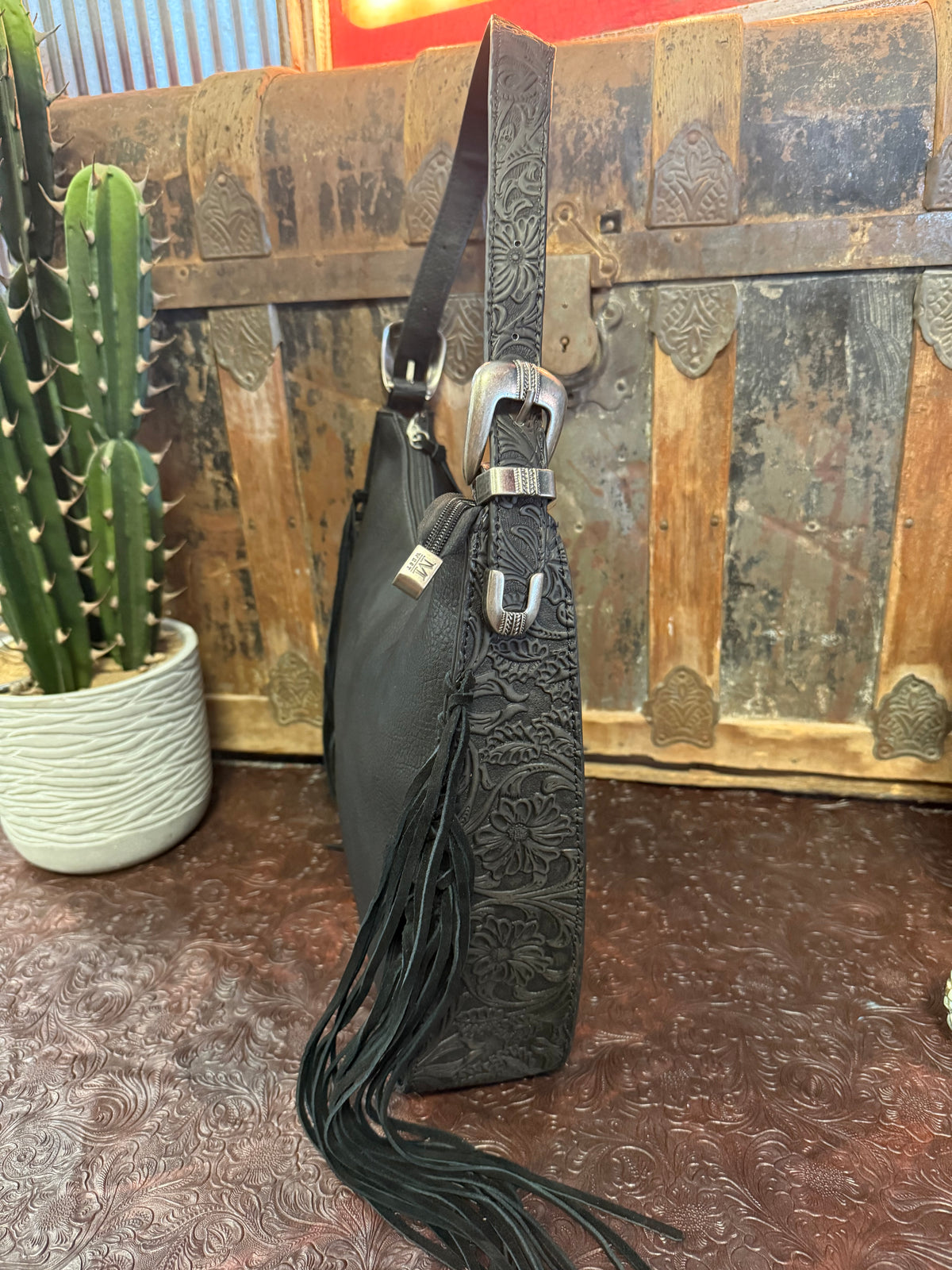 MW Black Fringe Purse
