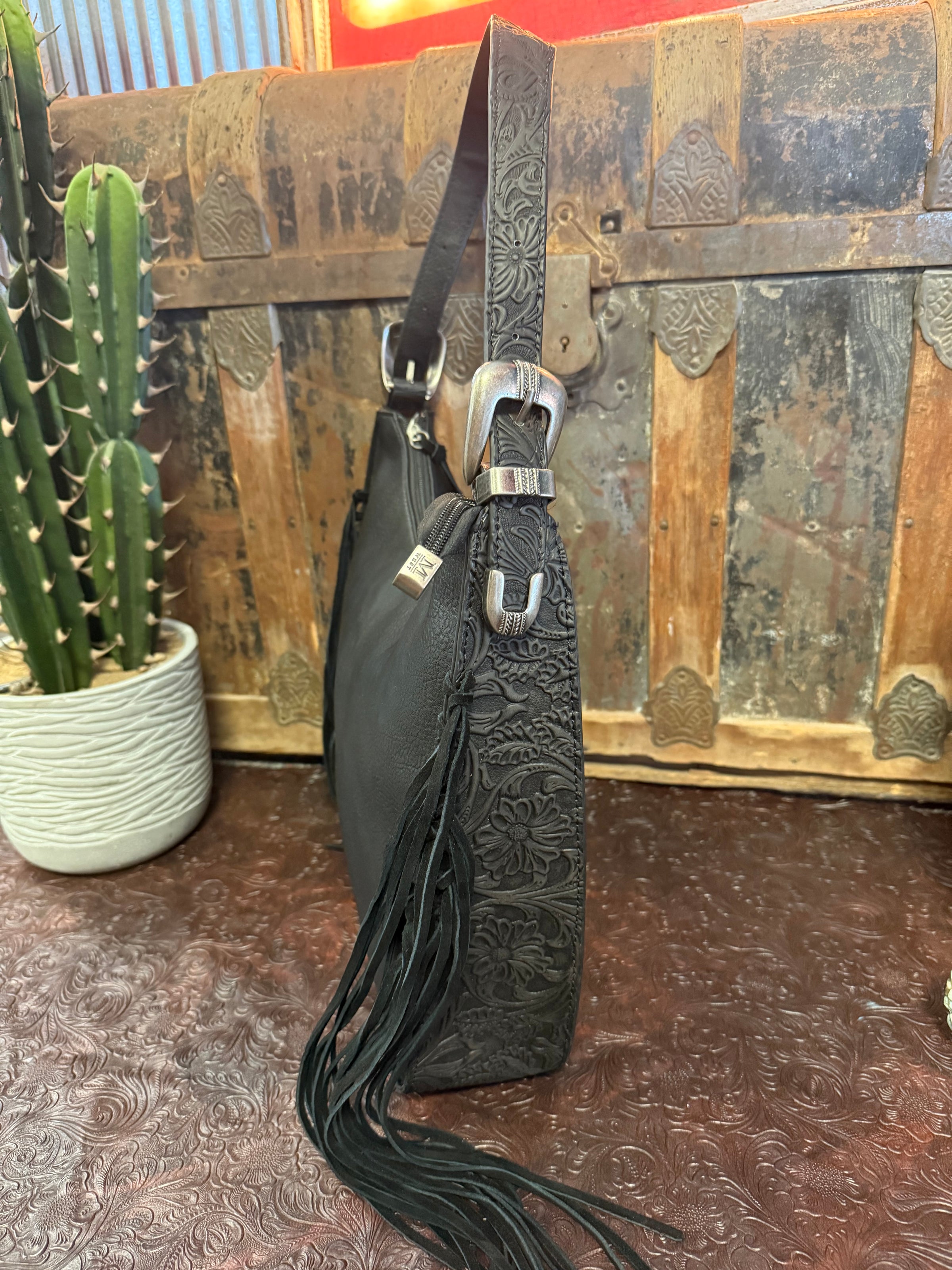 MW Black Fringe Purse