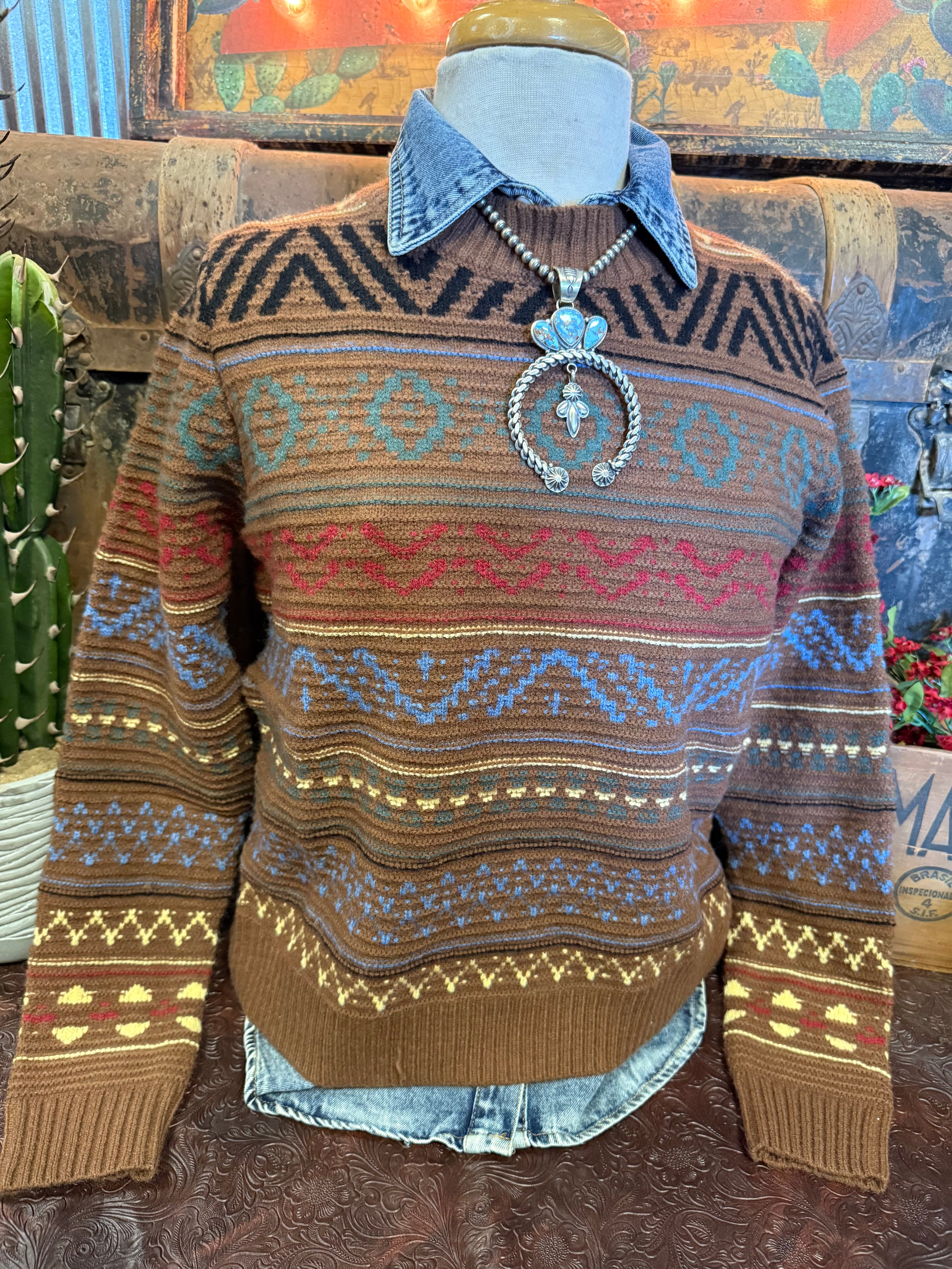 MR Chocolate Multi Color Sweater