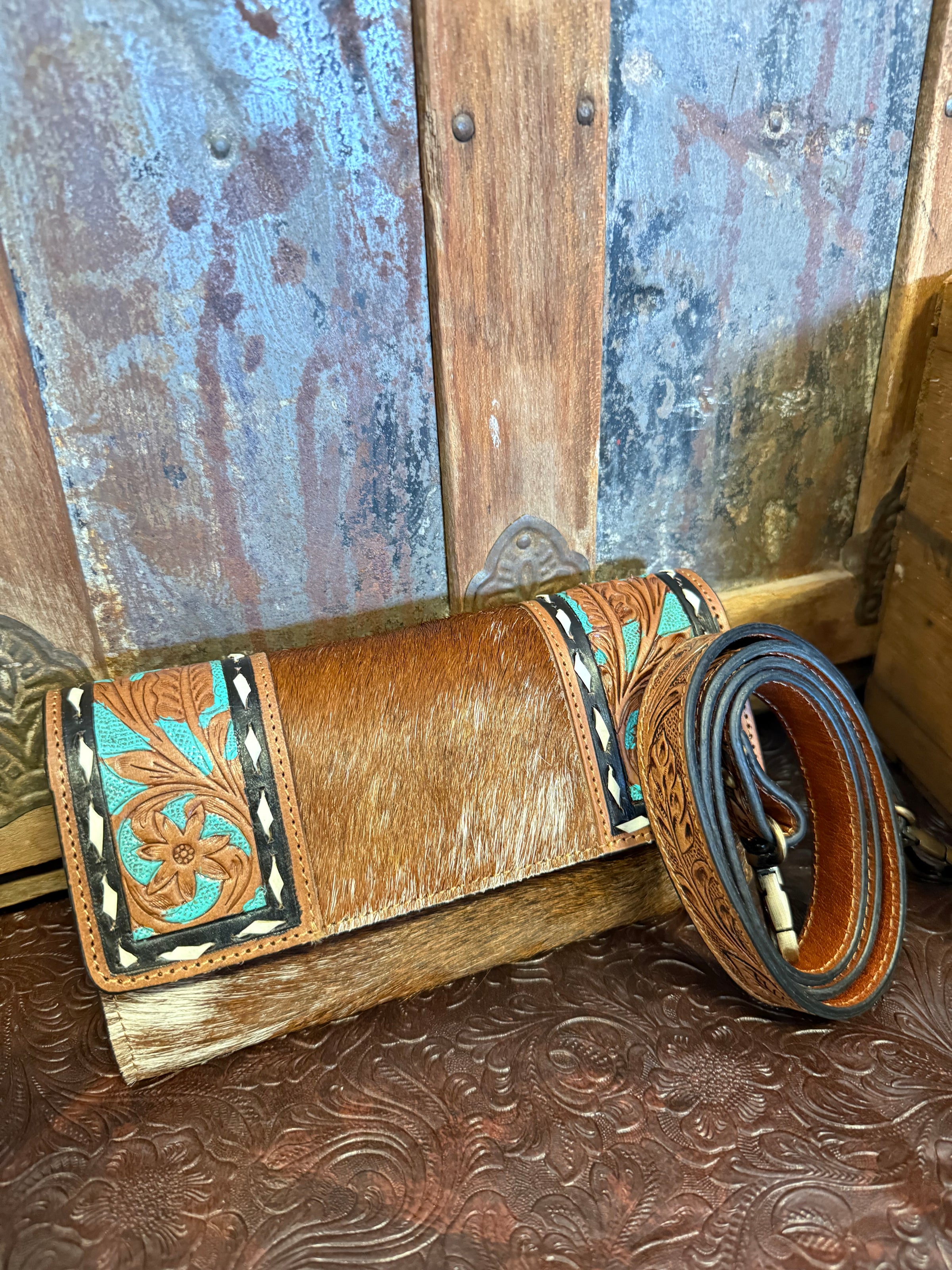 WL Brown Cowhide Wallets