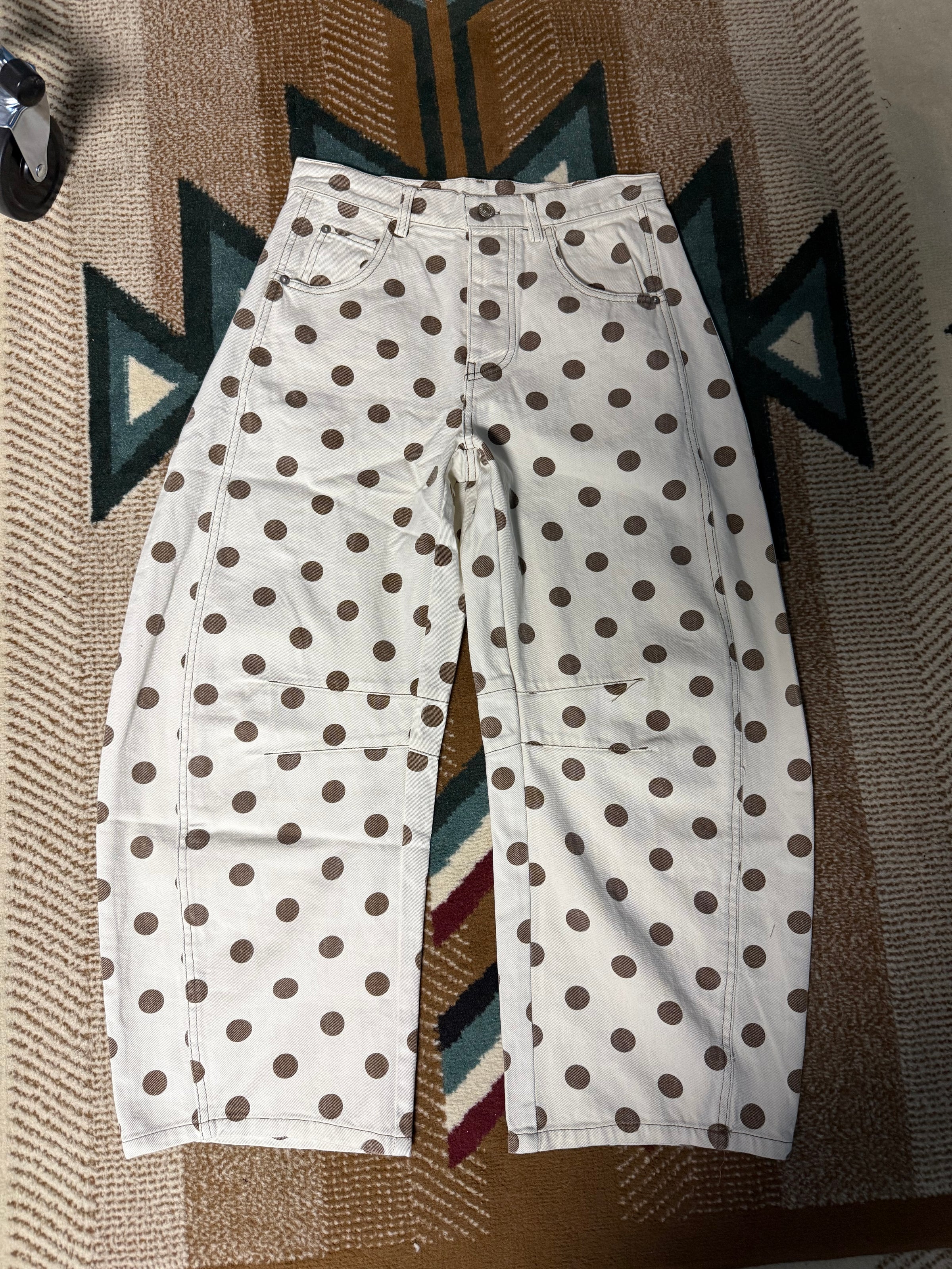 EE Oatmeal Polka Dot Pants