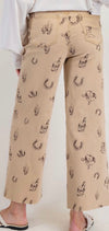 ES Tan Western Print Pants