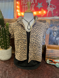 NB Leopard Sleeveless Jacket
