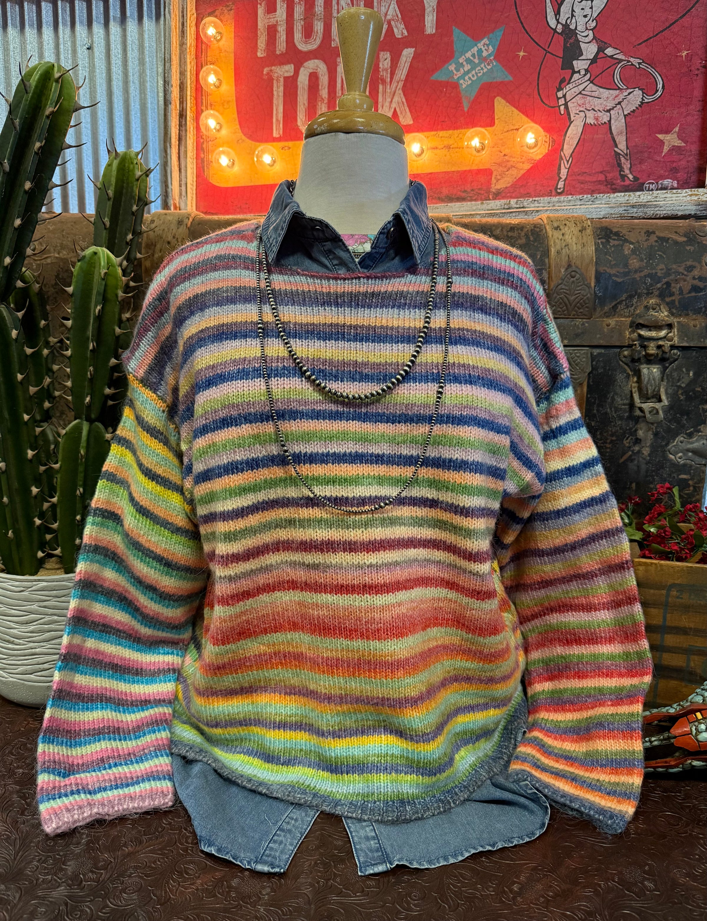 WL Multi Color Stripe Sweater