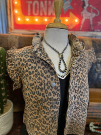 NB Leopard Sleeveless Jacket