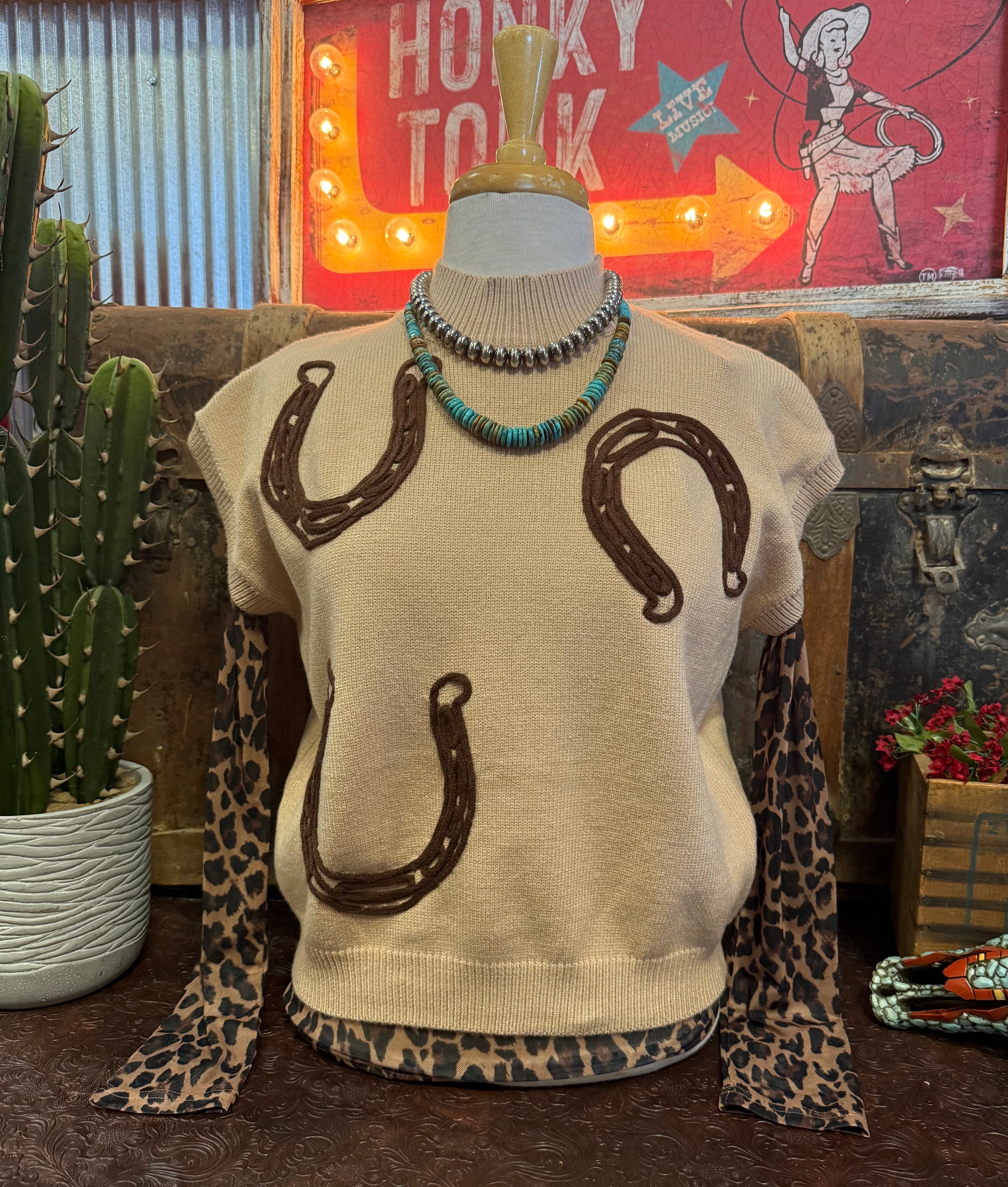 EE Horseshoe Sweater Vest
