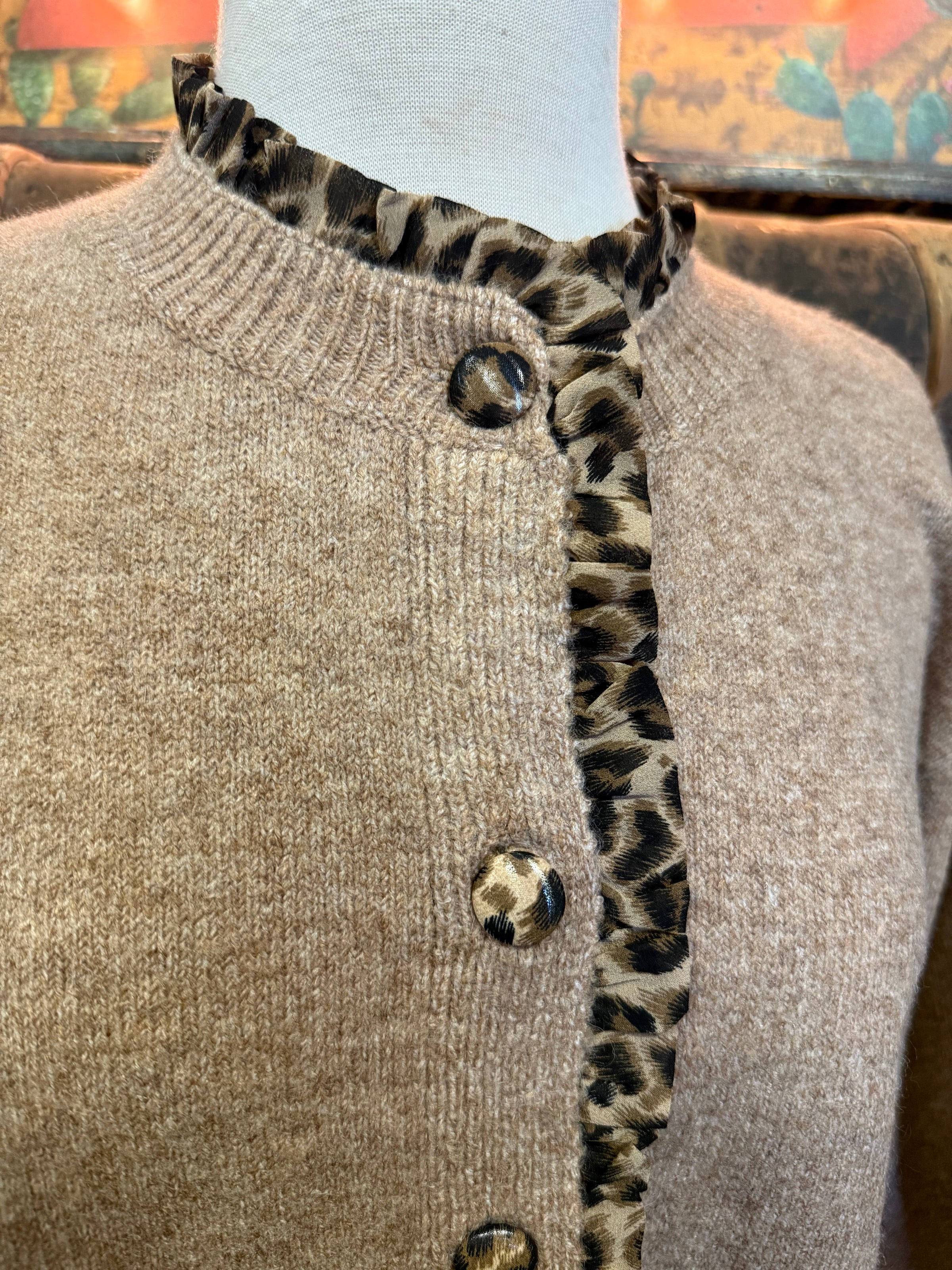 UD Tan/Leopard Cardigan