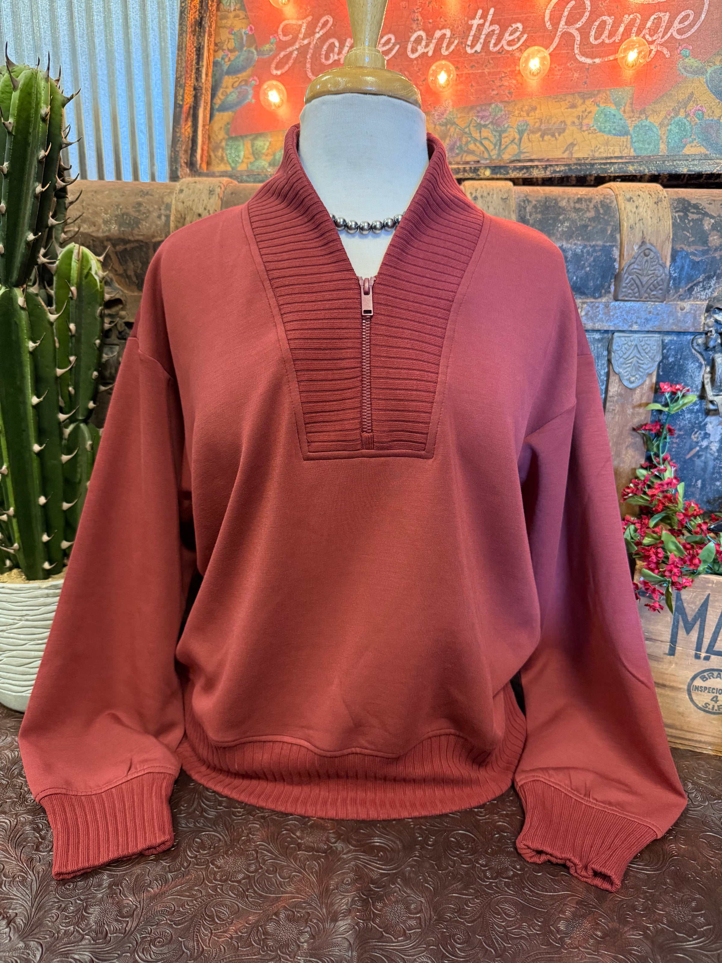 RM Merlot Quarter Zip