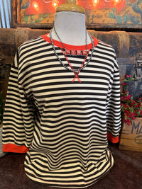 JD Black/Cream 3/4 Sleeve