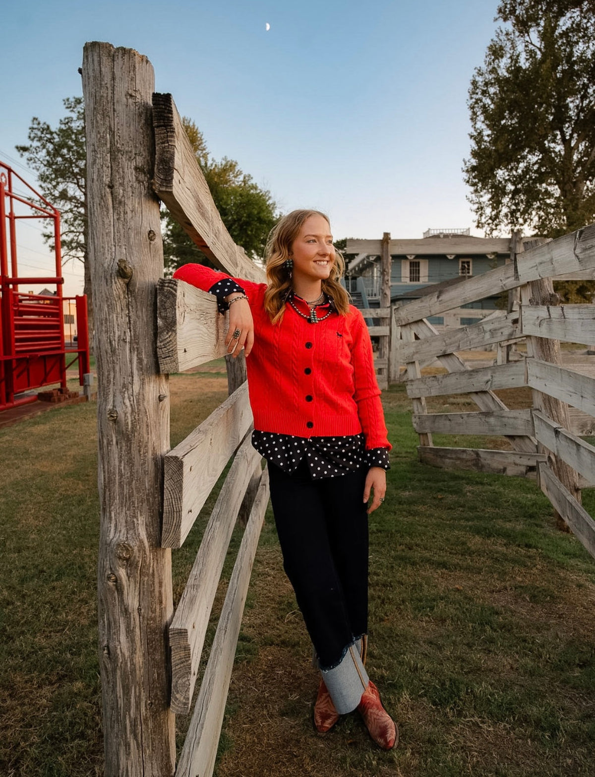 BP Red Horse Polo Cardigan