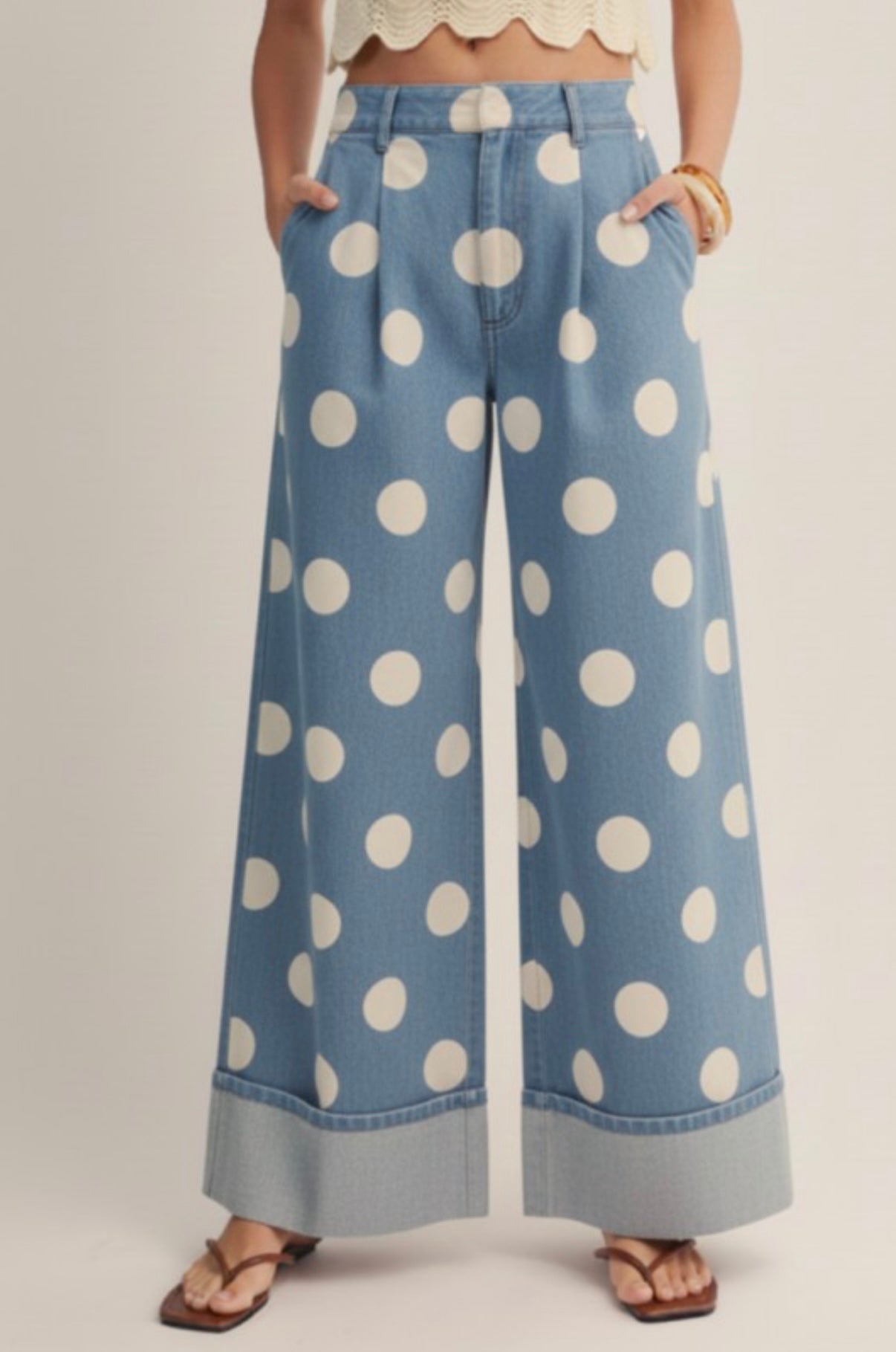 LL Denim Polka Dot Pants