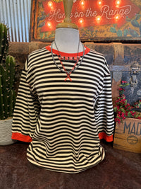 JD Black/Cream 3/4 Sleeve