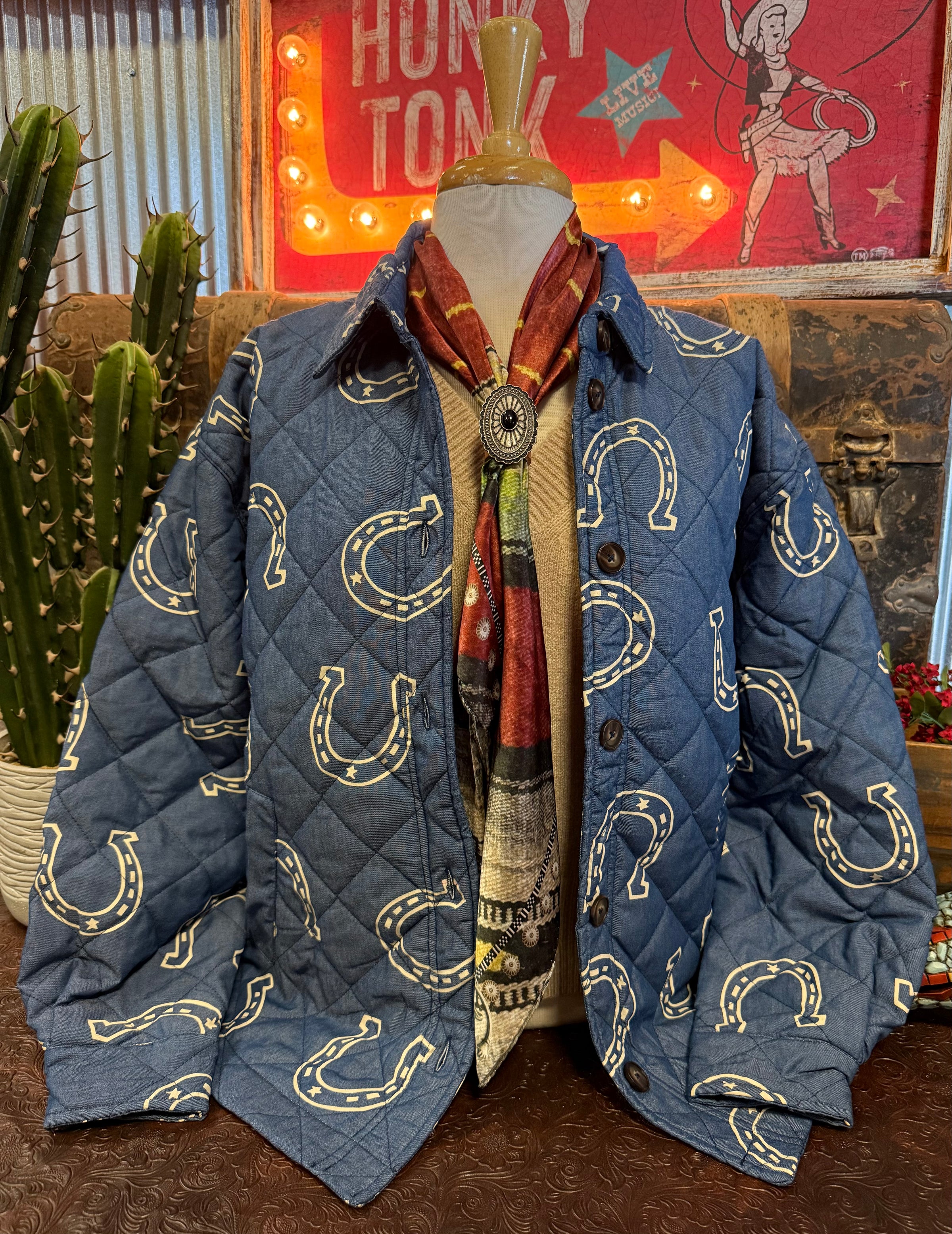 TY Denim Quilted Jacket