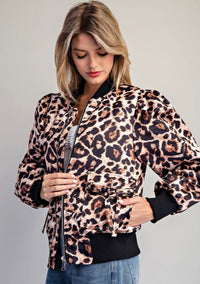 EE Leopard Bomber Jacket