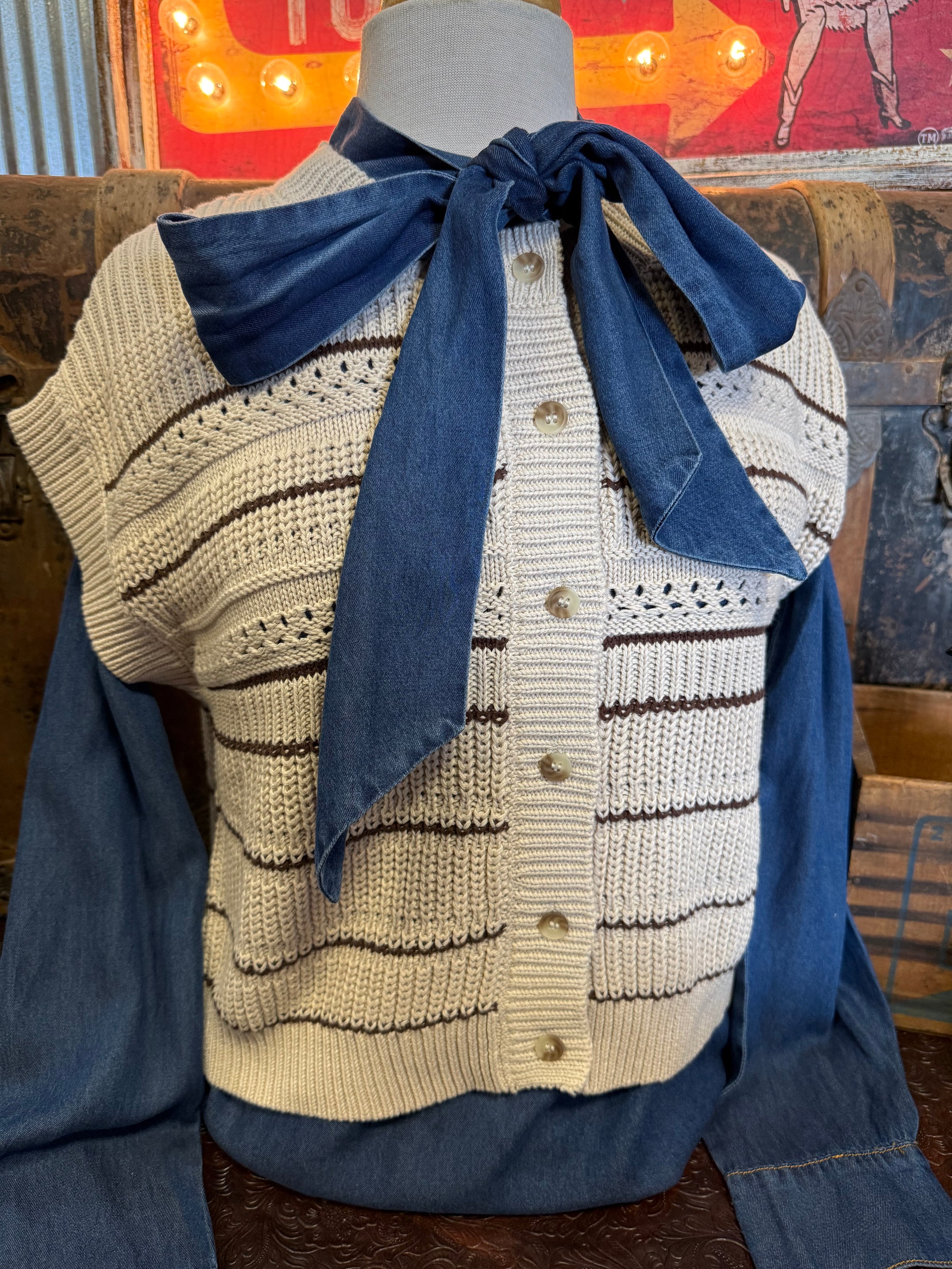 BP Khaki/Mocha Cardigan