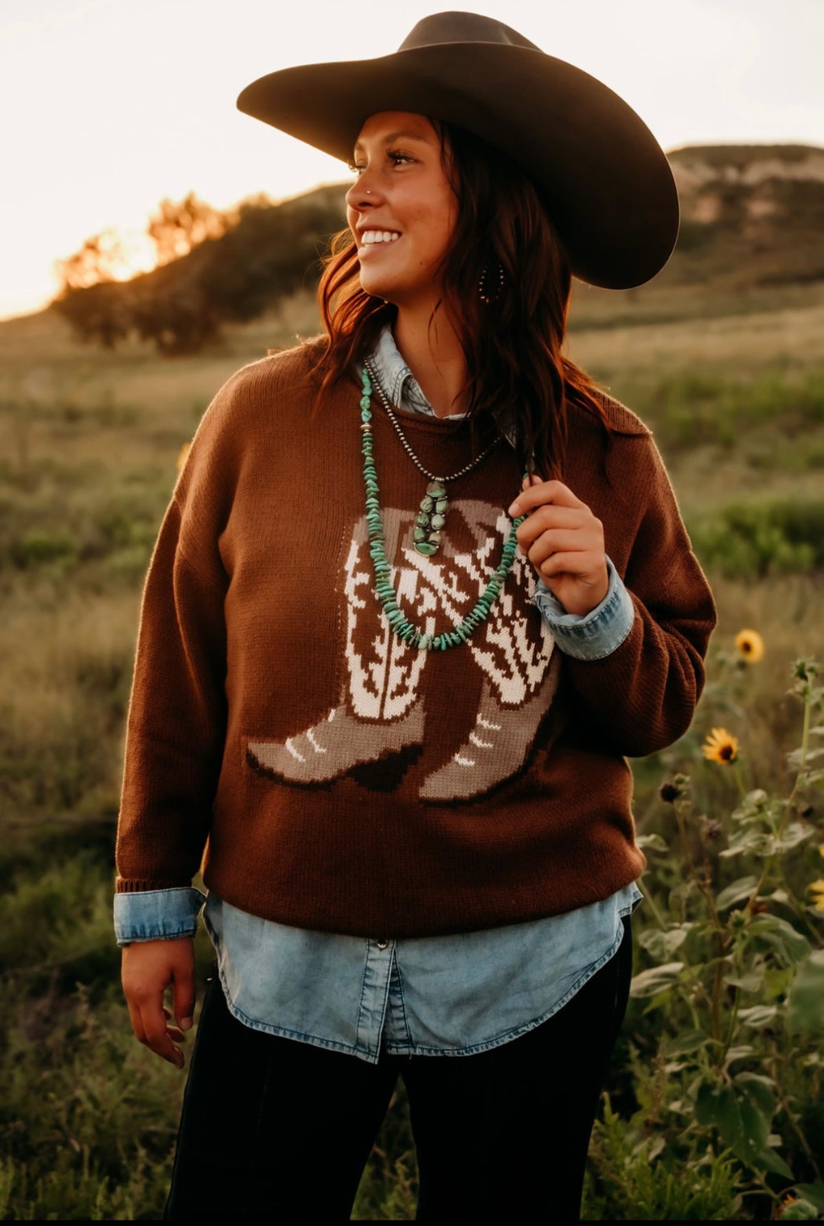 JO Boots Sweater