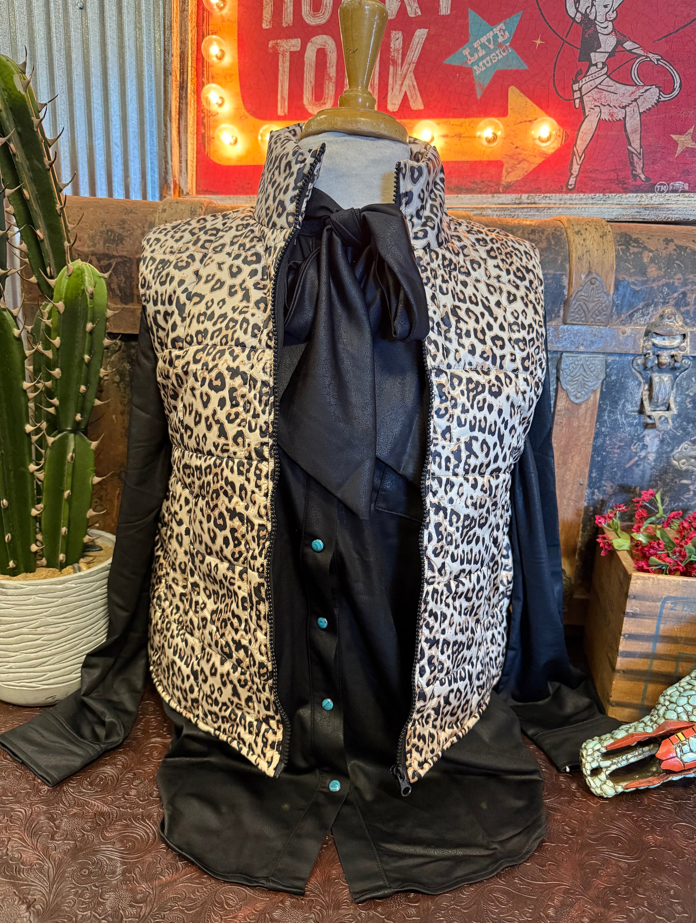 VJ Leopard Vest