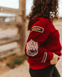 LB Burgundy Patch Sweatshirt