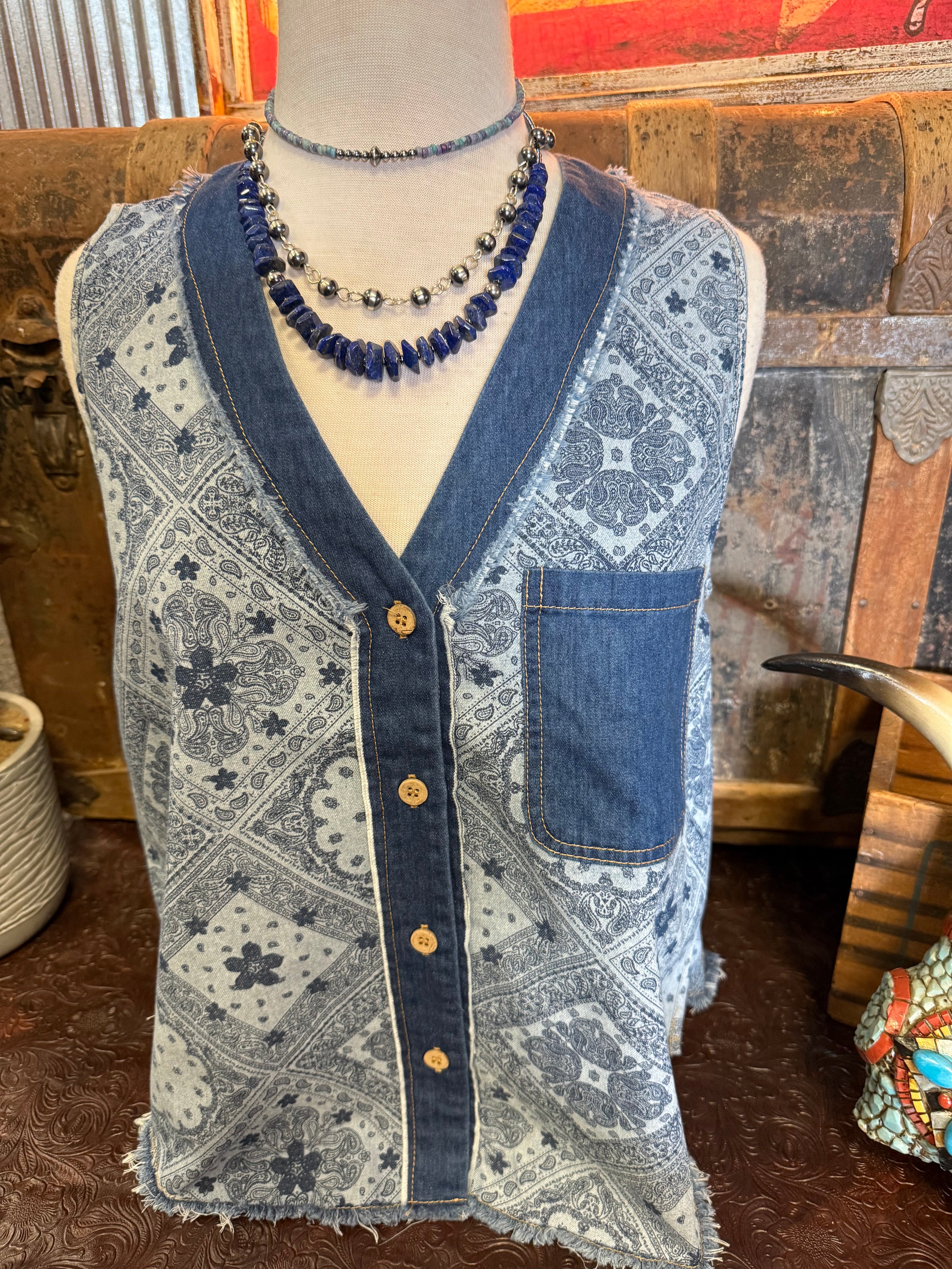 VJ Denim Sleeveless BU