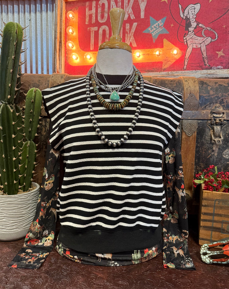 TB Black Stripe Sleeveless