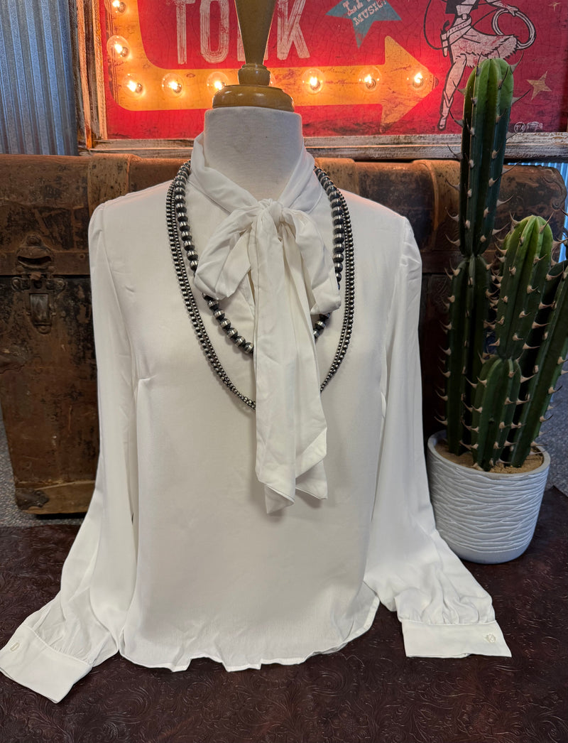 TM White Bow Top