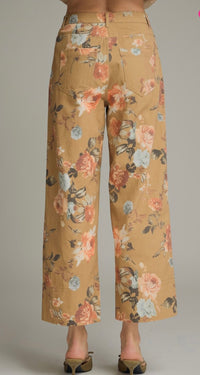 EN Camel Floral Pants