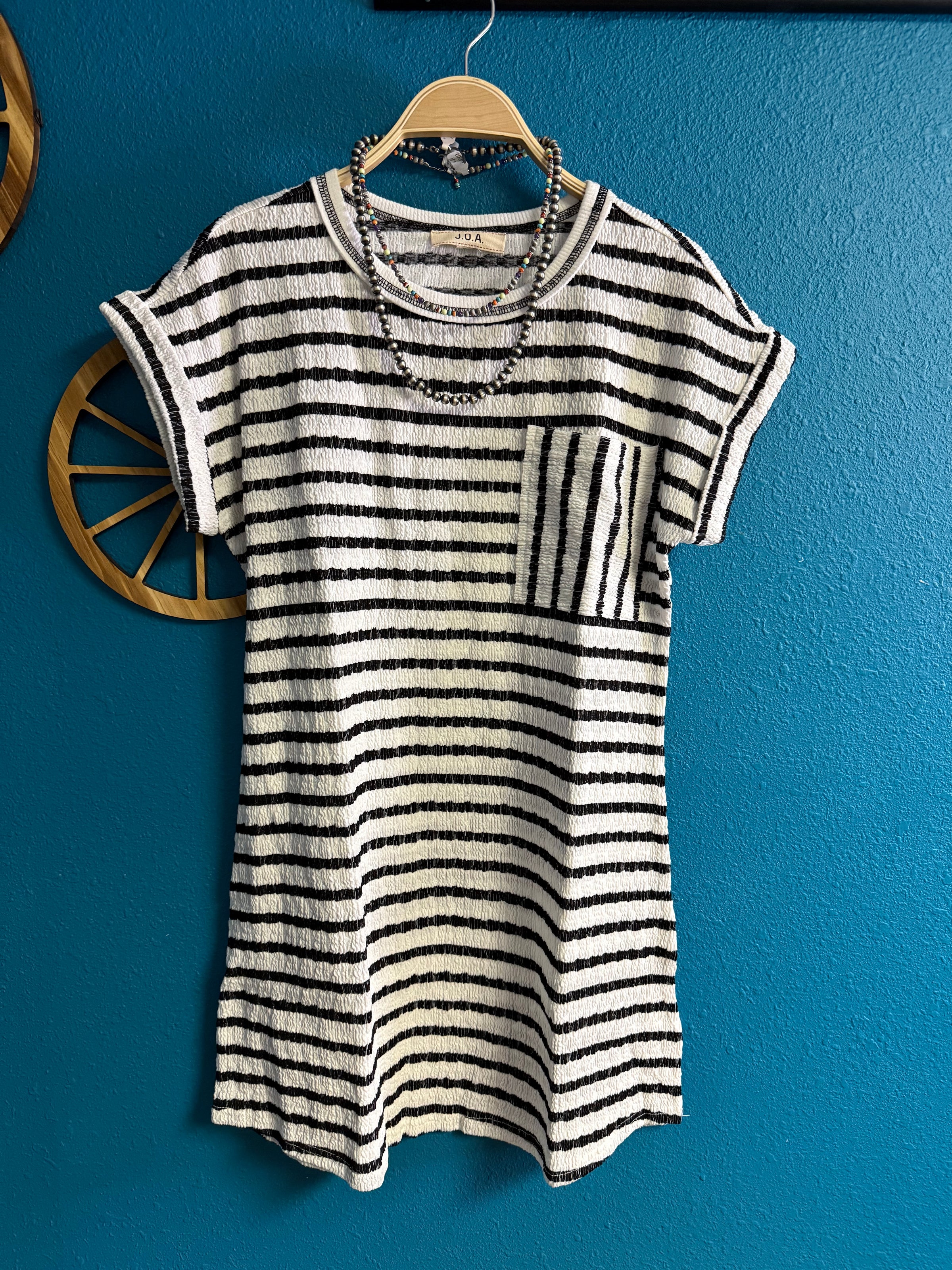 BP Black/White Stripe Dress