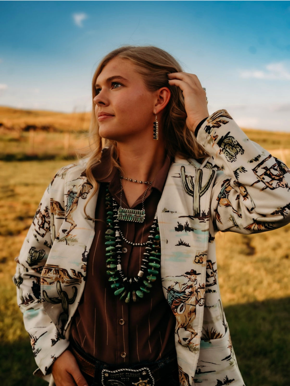 FX Cream Western Blazer