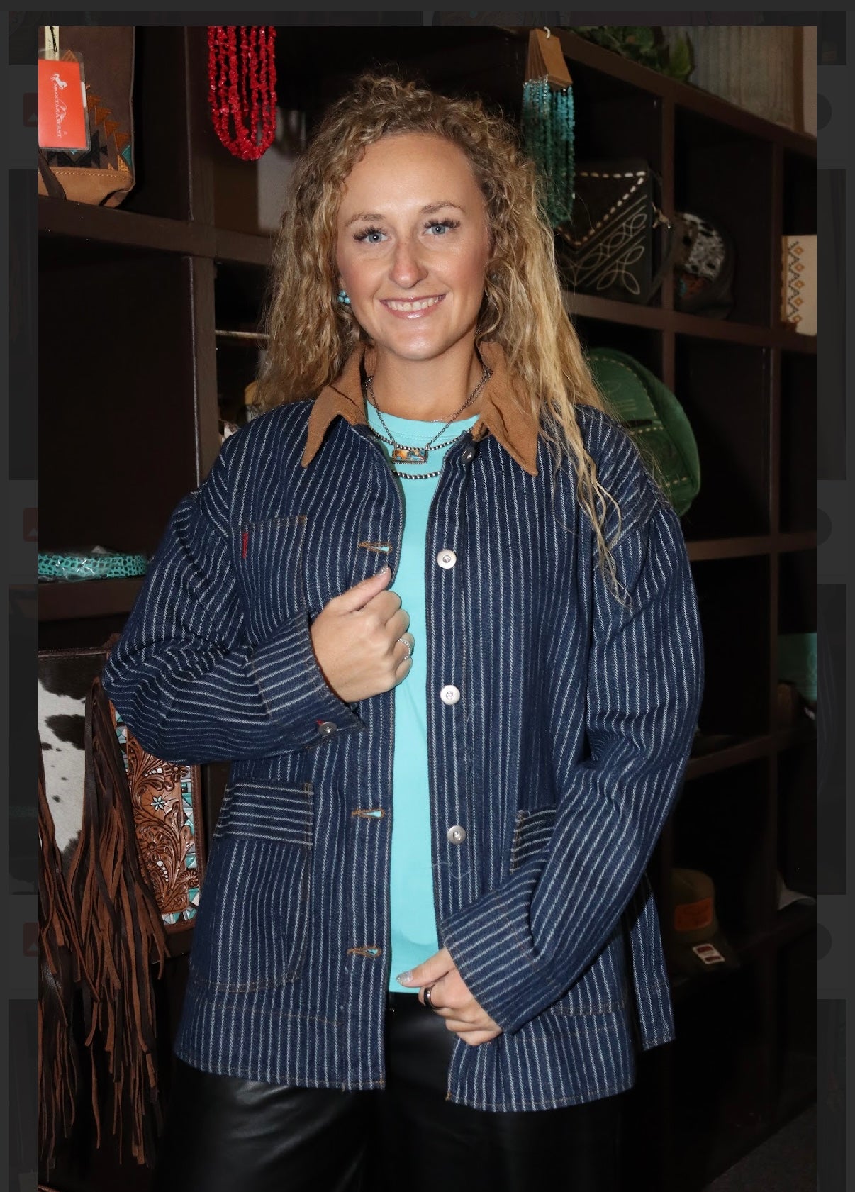 BP Denim Stripe Jacket