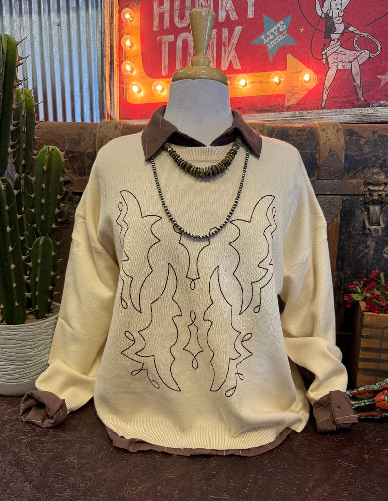 PG Boot Stitch Knit Top