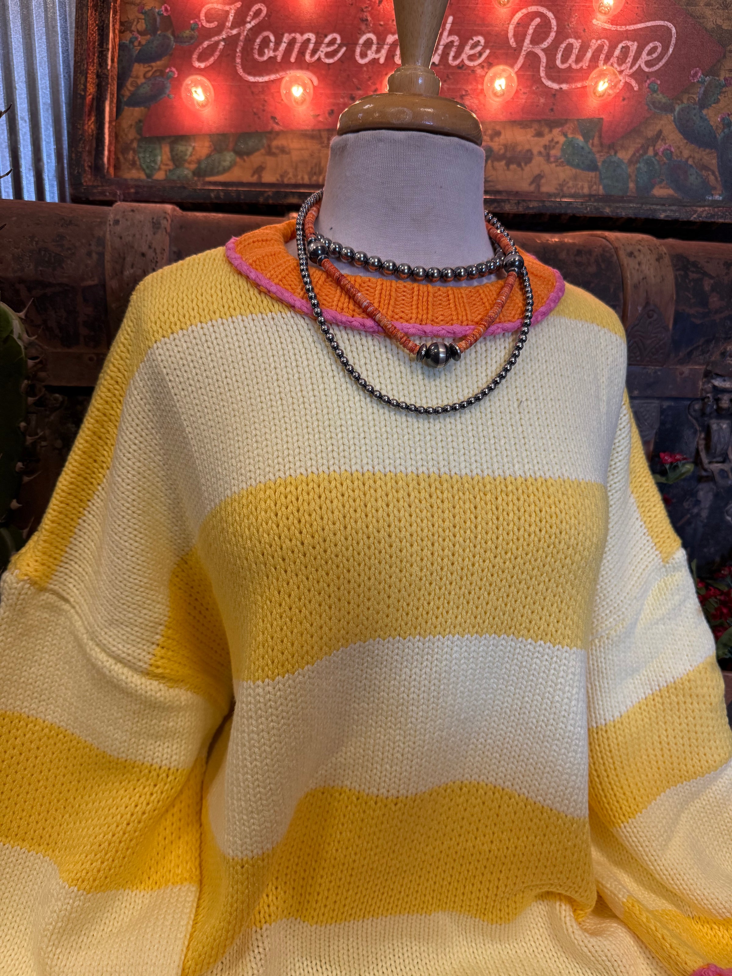 CT Lemon Stripe Sweater