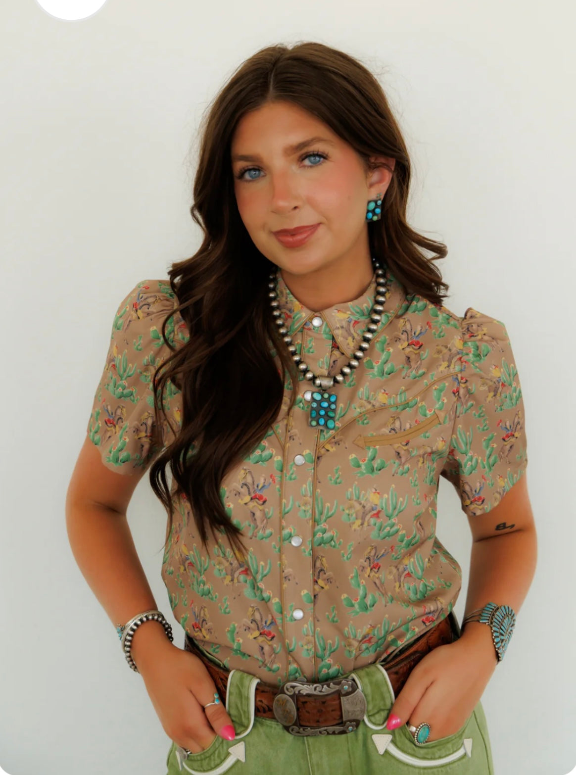 HH Retro Cactus Cowgirl Top
