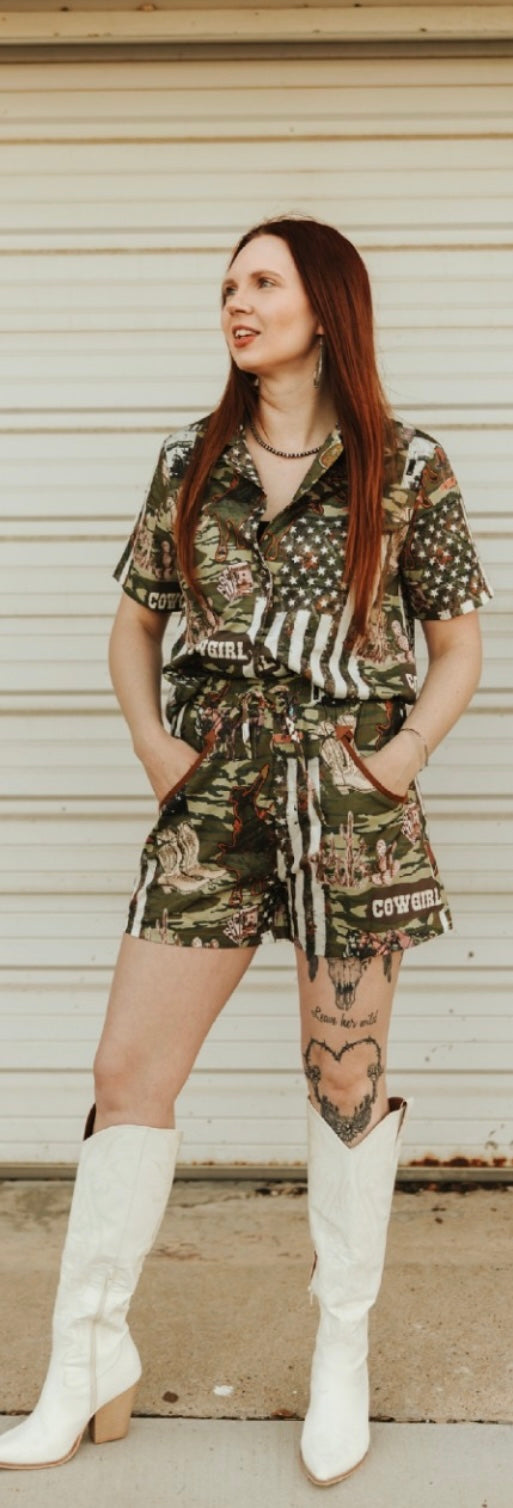 LB Camo Western Shorts
