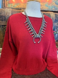 BP Red Boat Neck Sweater