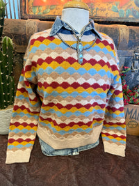 WFT Taupe Stripe Sweater
