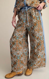 ES Brown Paisley Pants
