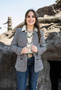 DD Plaid Blazer