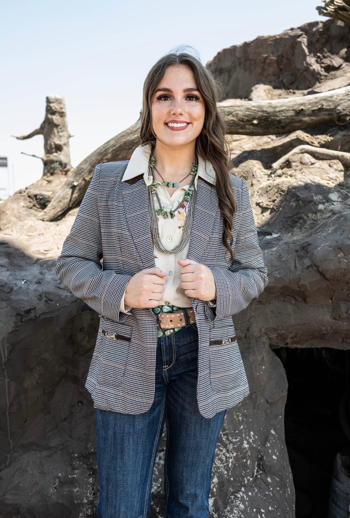 DD Plaid Blazer
