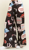JJ Black Western Pants