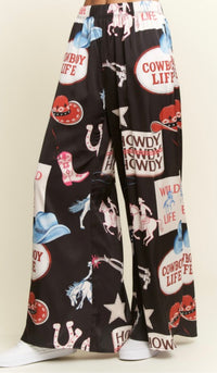 JJ Black Western Pants