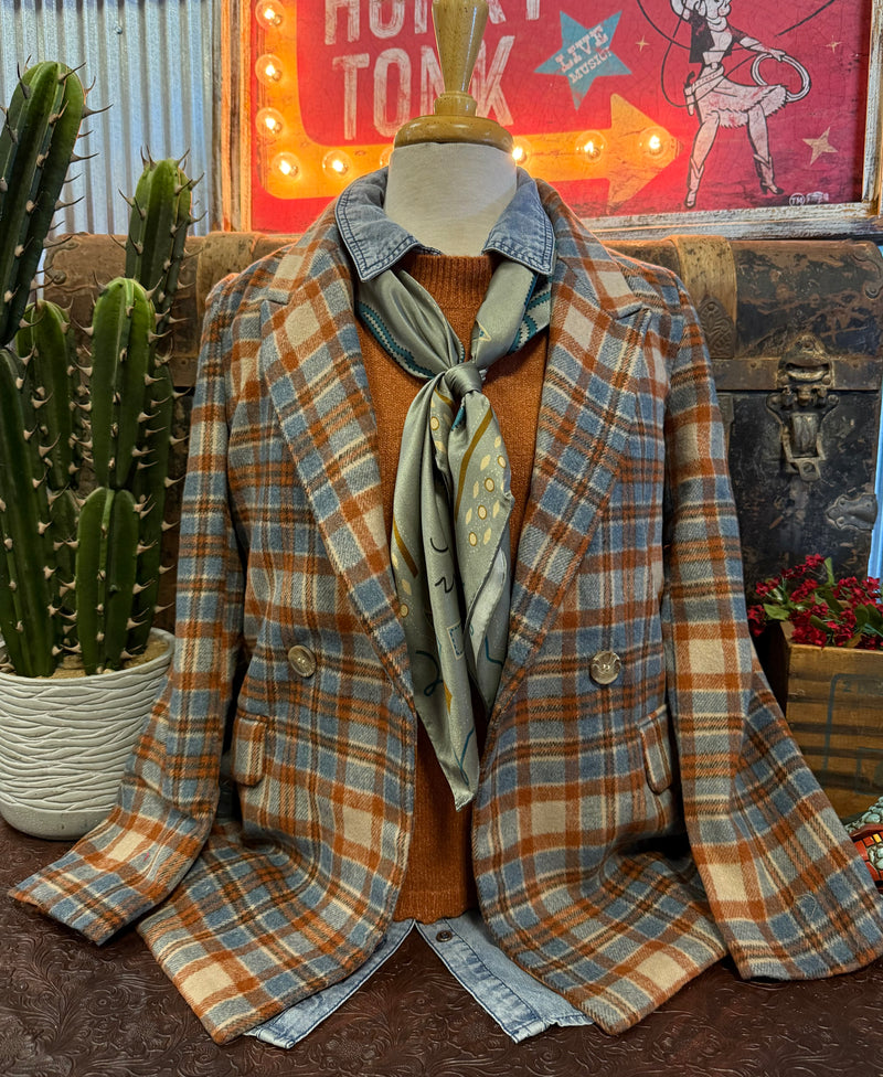 PS Rust/Denim Blazer