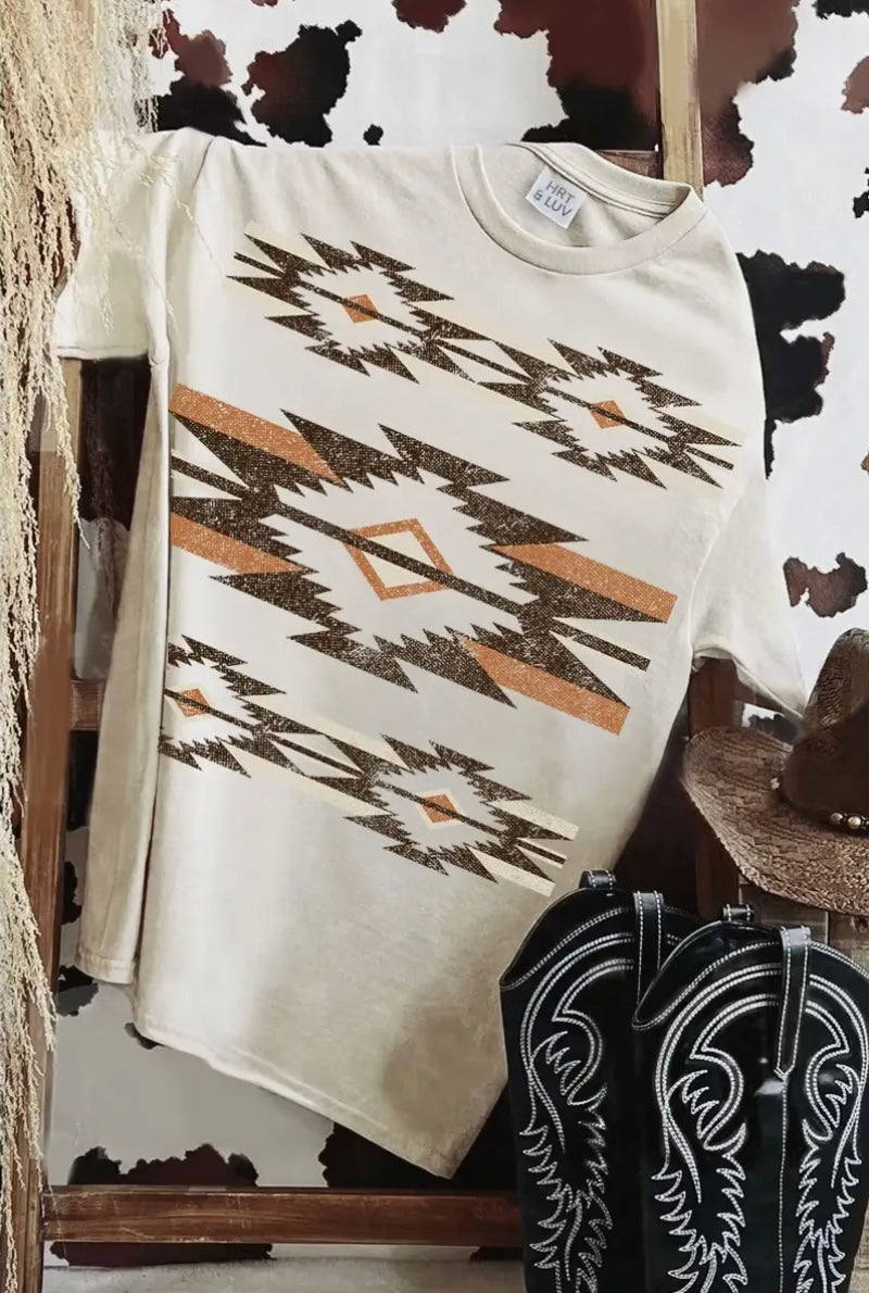 HL Aztec Tee Ivory
