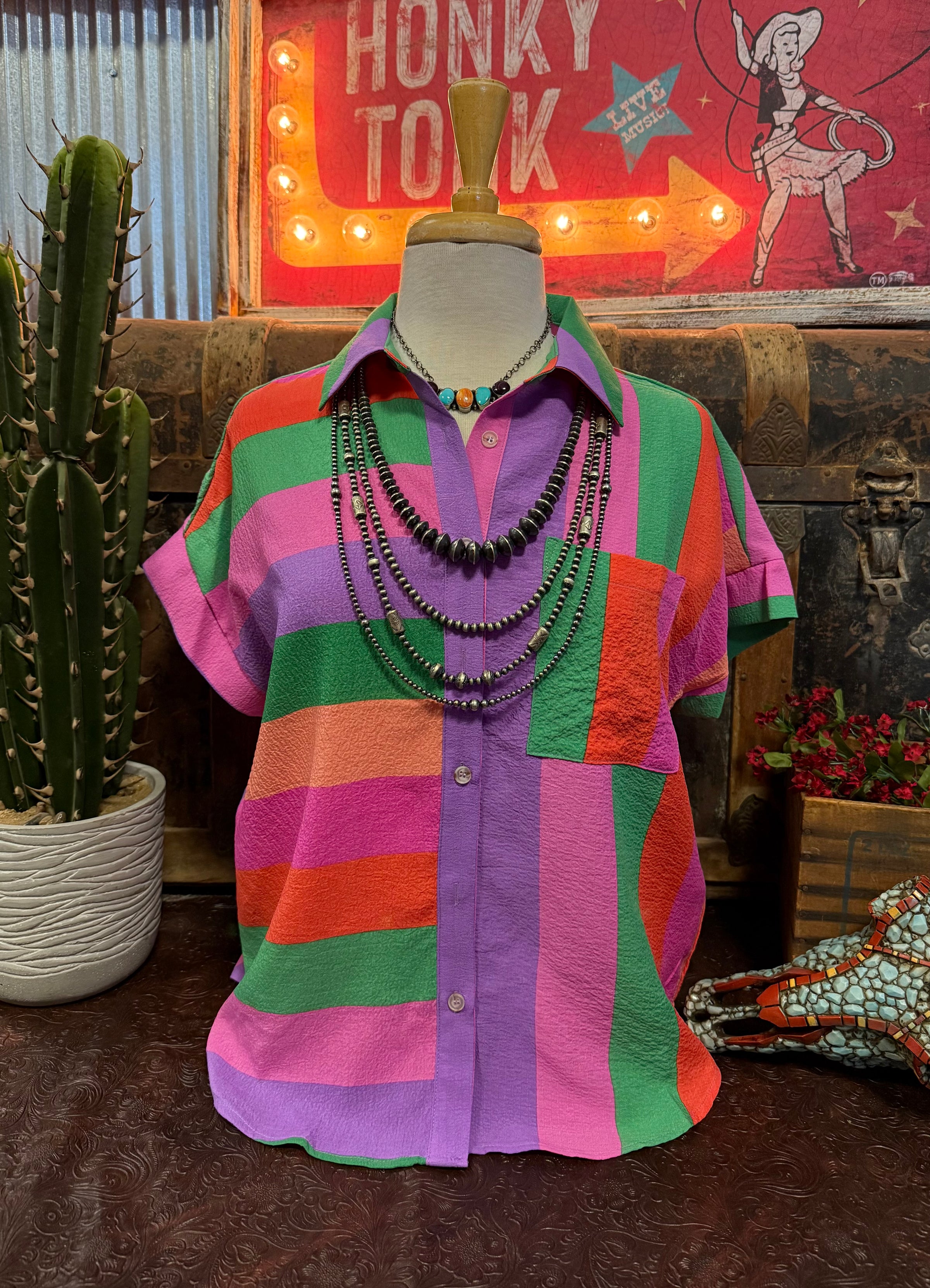 JD Multi Color Button Up